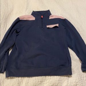 Navy preppy pullover